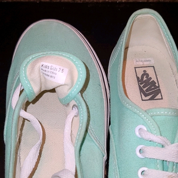 Mint colored Vans - Picture 4 of 4